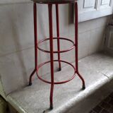 Tabouret haut métal teck java