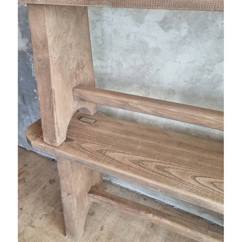 Pair of oak benches