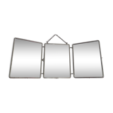 Triptych barber mirror with chain with clasp 1930s 40s