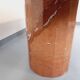 Vintage oval dining table in pink marble from the 70s 80s.