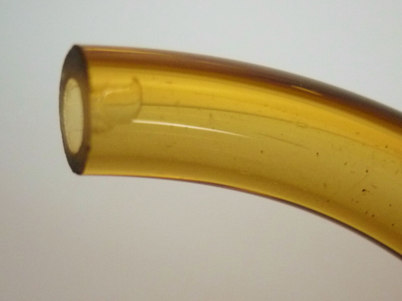 Blown glass carafe from Biot, amber, bubbled, vintage 70s