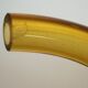 Blown glass carafe from Biot, amber, bubbled, vintage 70s
