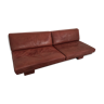 Sol Benz sofa in burgundy leather, design