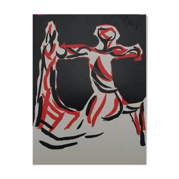 Marino marini: rider - original lithograph