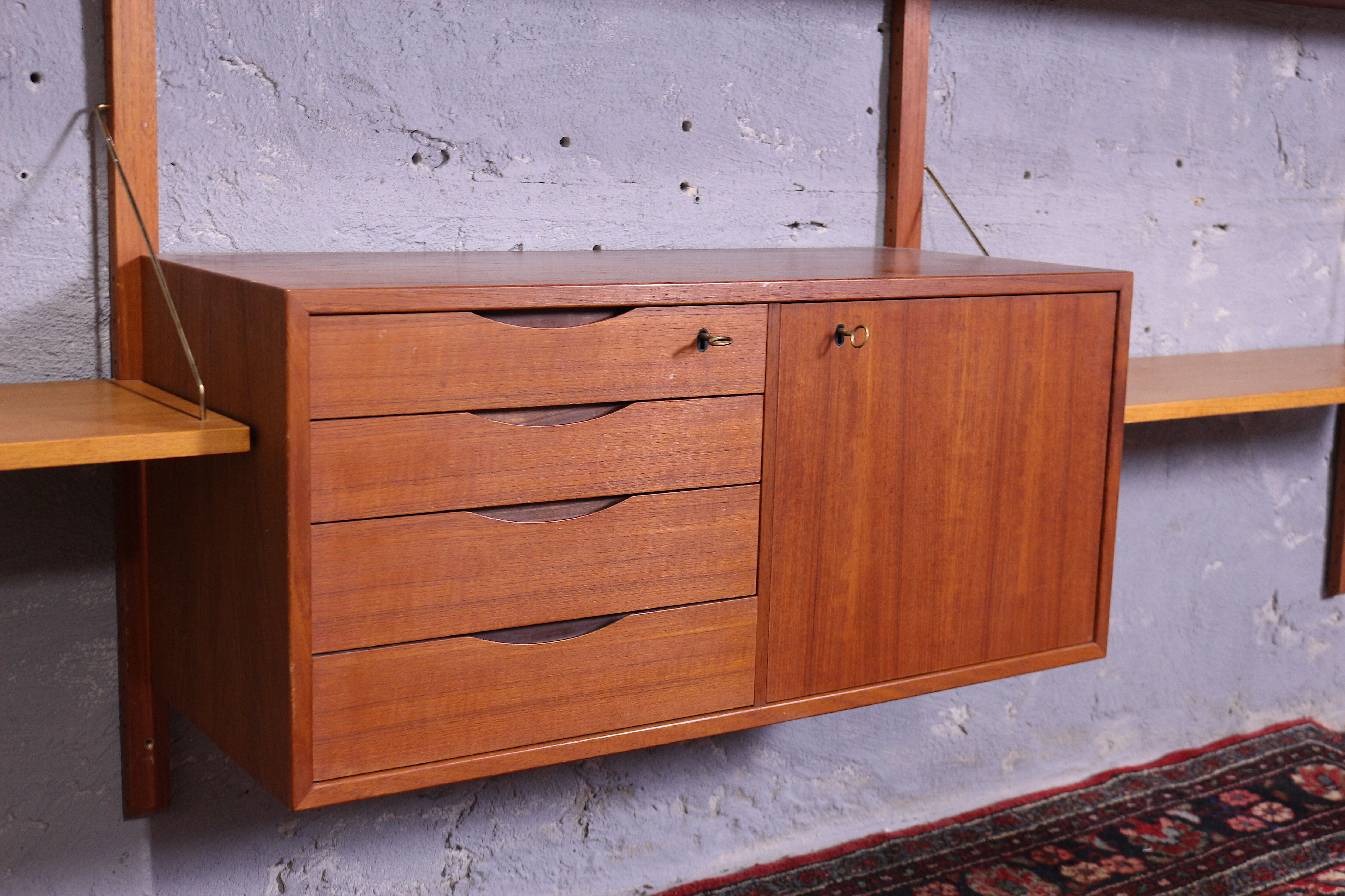 Mid century wall unit by Tørbjorn Afdal for Bruksbo, Norway 1960's