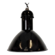 Black Enamel Industrial Pendant Lamp from AEG, 1930s