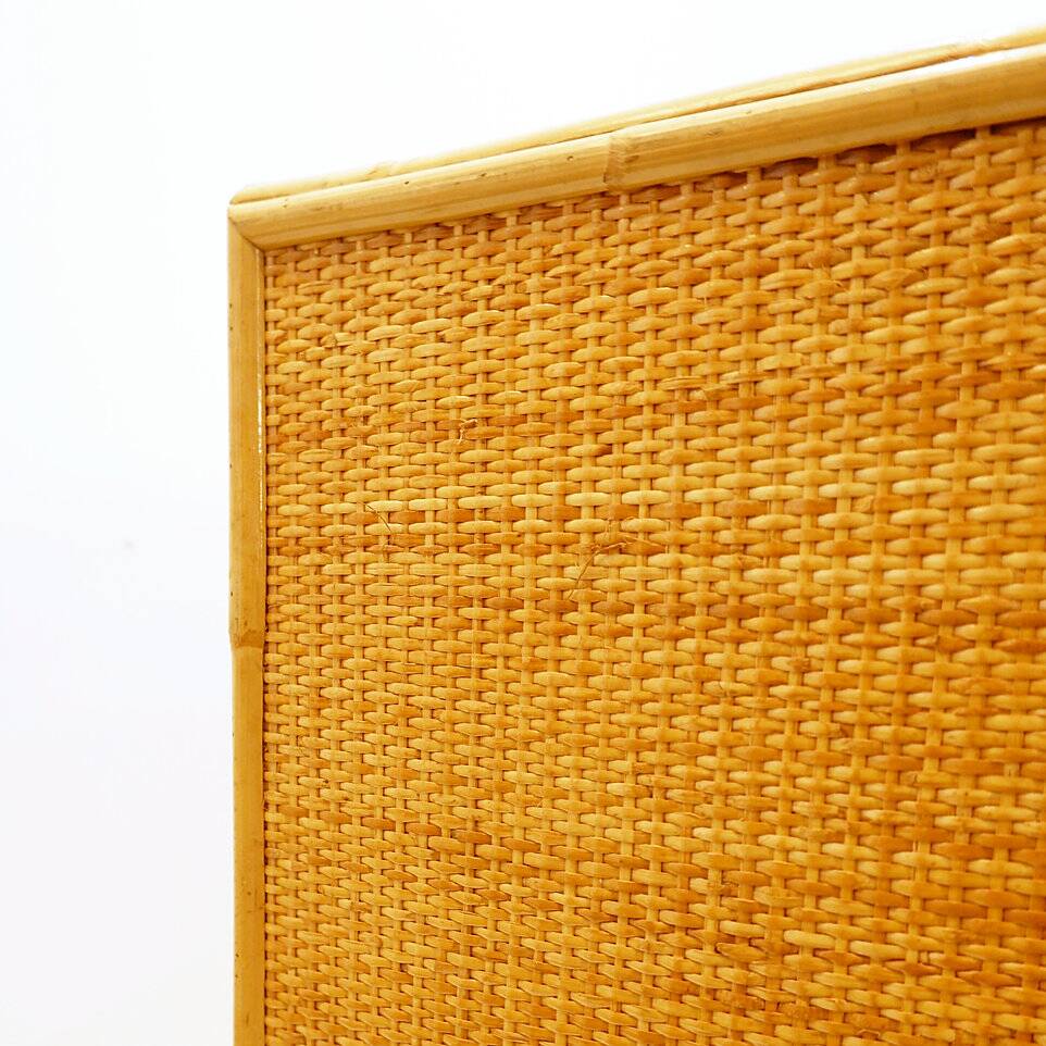 Vintage rattan sideboard in Roche Bobois style