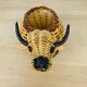 Panier osier taureau artisanal