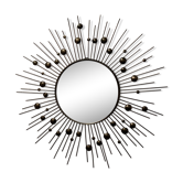 Mirror soleil in metal 1970 60cm in good condition