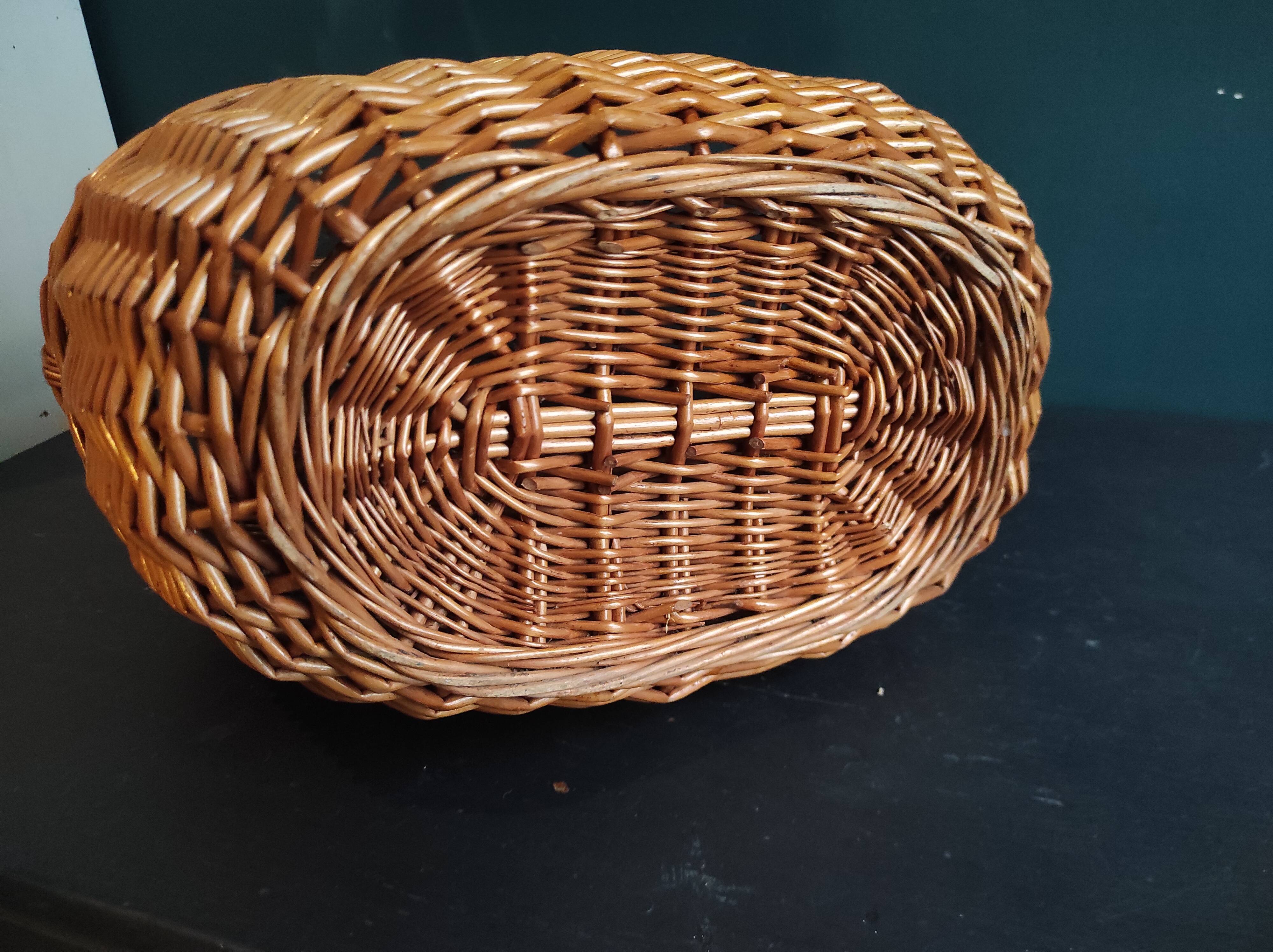 Vintage French oval basket