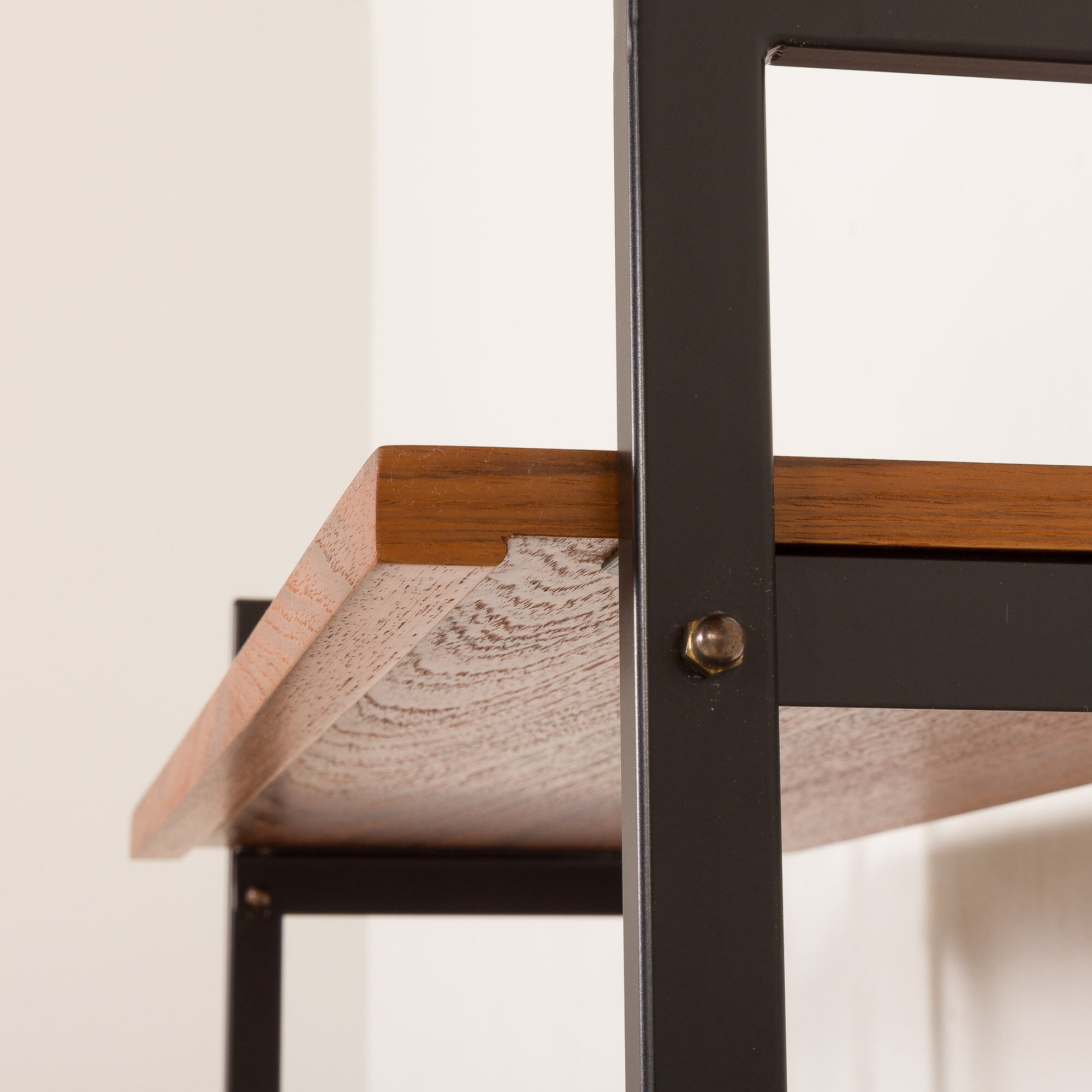 Mid-century free standing vinyl records wall unit, Italy 1970s.