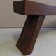 Brutalist oak bench 1960's