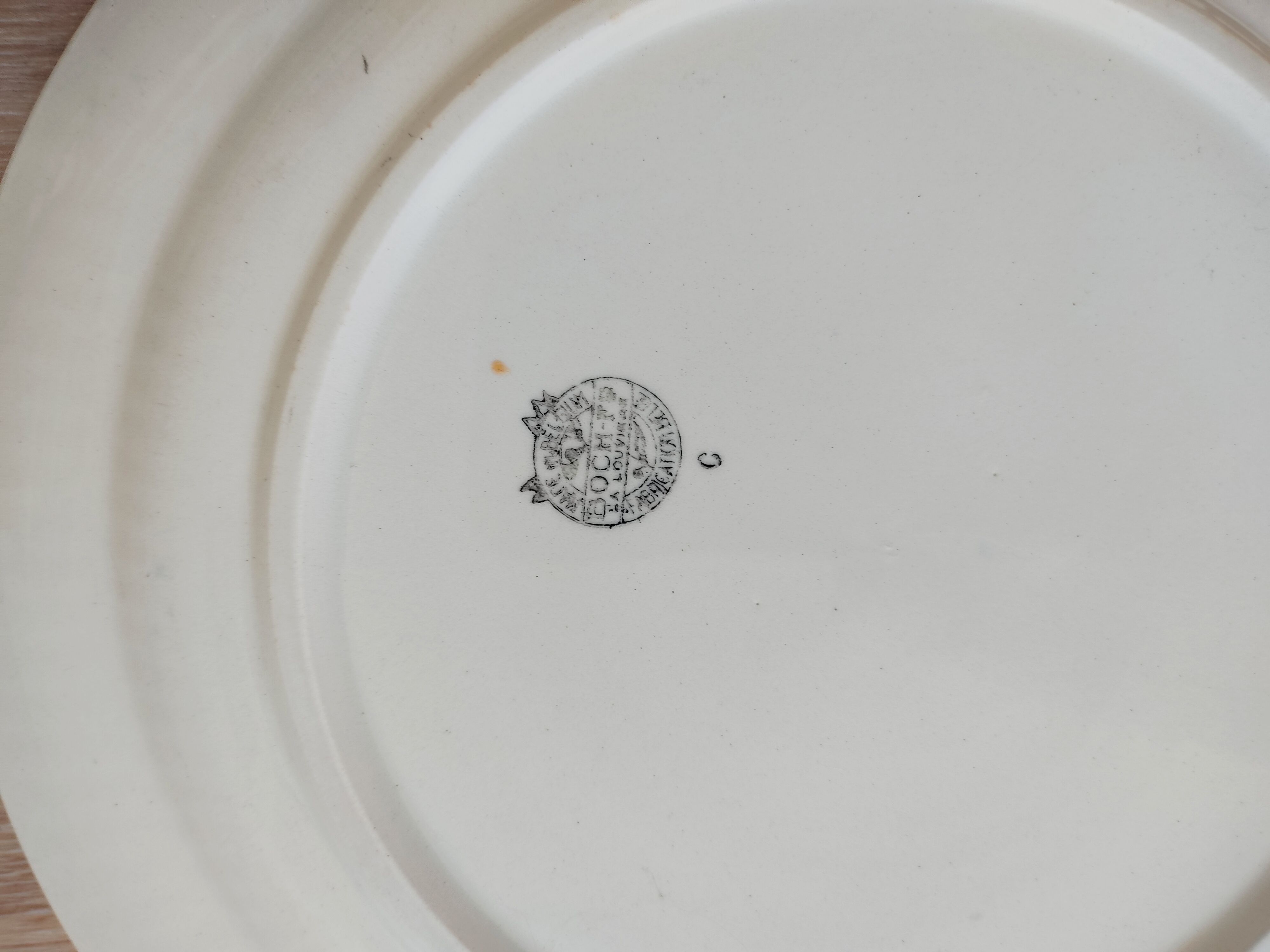 Set of 14 plates Copenhagen Boch brothers Keramis