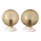 Pair of vintage globe wall lights