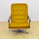 Fauteuil pivotant en velours, années 1970