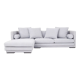 Canapé d’angle malmo gris colombe, design scandinave