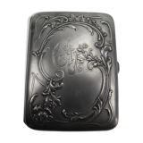 solid silver cigarette case vermeil nineteenth sterling silver cigarette case