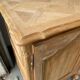 Vintage sideboard renovated in marquetry and raw solid wood