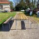 Industrial or Community Table with Benches