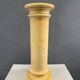 Vintage glazed ceramic pedestal column, marbled onyx & marble effect display stand, 20th century