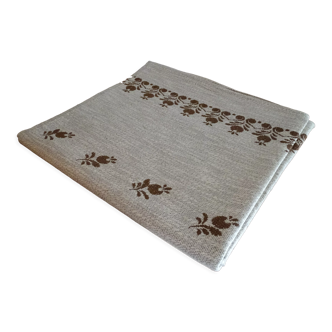 Nappe vintage 135 x 135 coton et laine