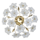 Delicious Murano Ceiling Light White Flowers, 1970