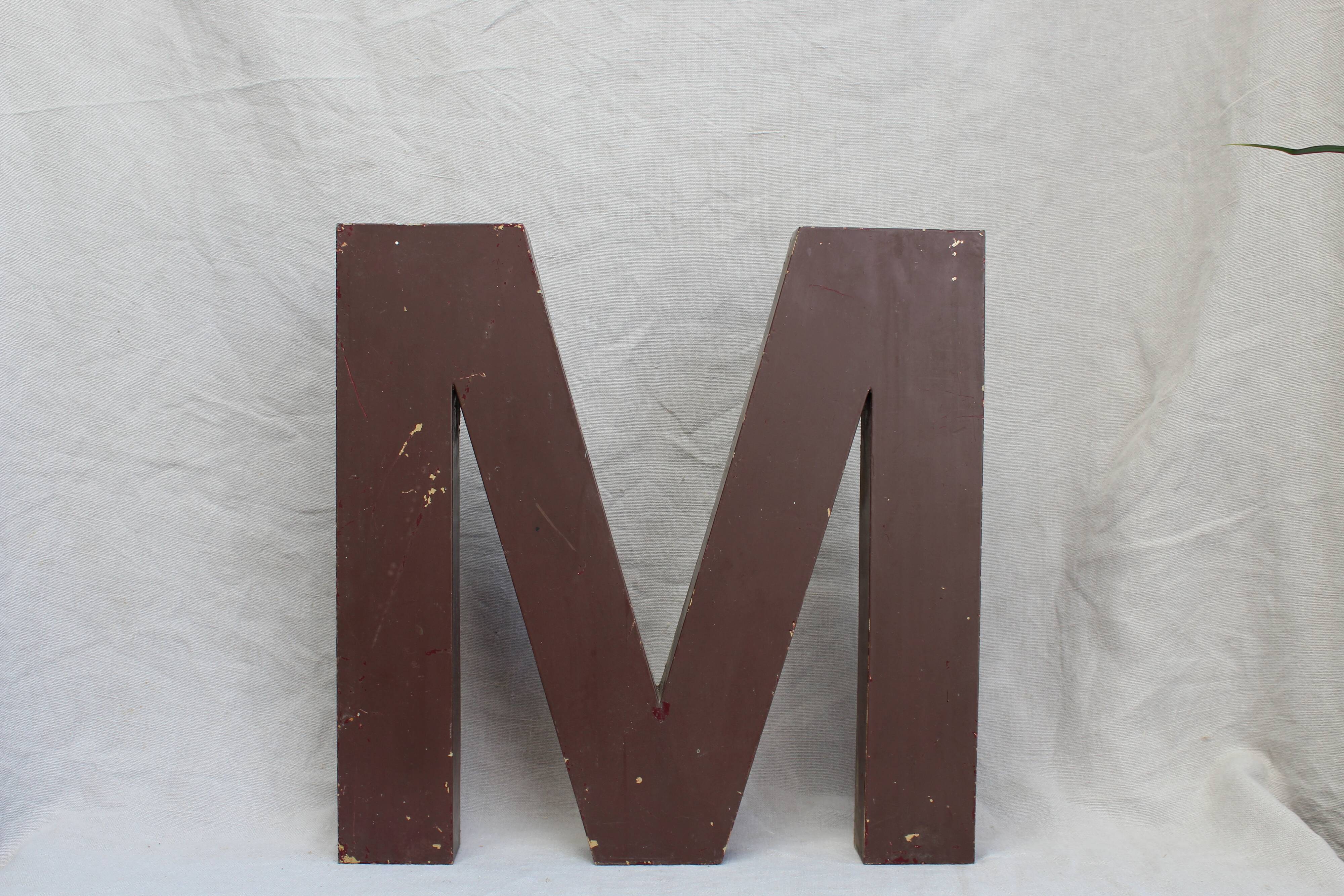 Metal letter