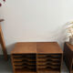 Set of 4 vintage wooden vinyl boxes