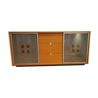 Sideboard in a row two sliding doors and three drawers