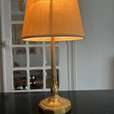 art deco brass lamp