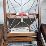 Vintage Free Span FS115 Solid Oak Recliner Chair 1950s