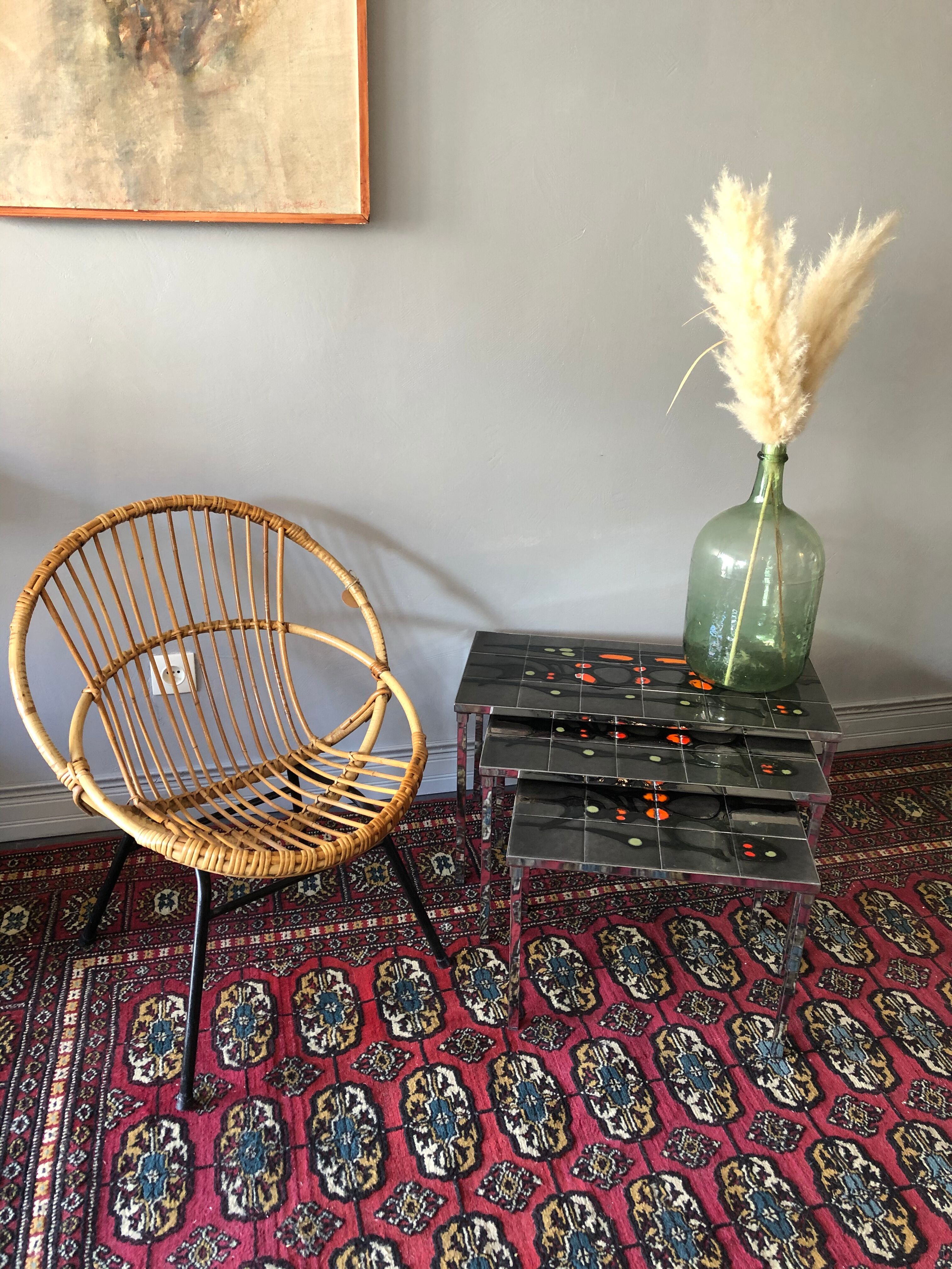 Vintage pull out tables