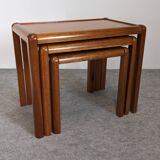Nesting tables in Scandinavian style, made of teak, circa 1980