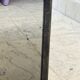 Table basse bicolore en laiton et miroir noir par Fedam