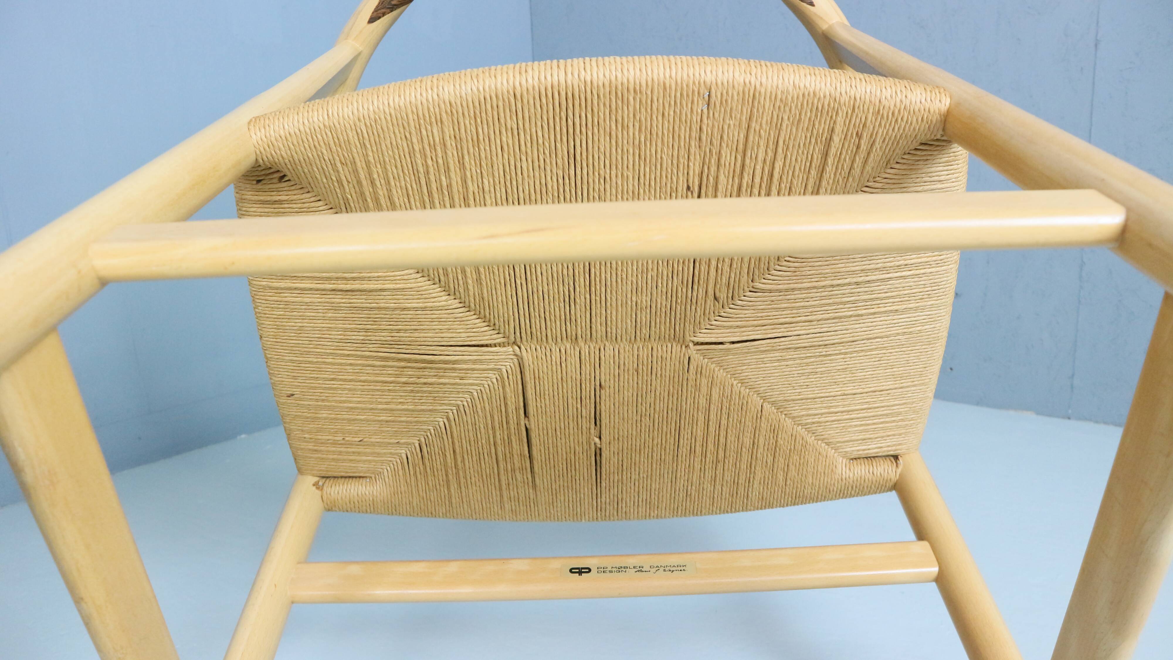 Set of four vintage First Chair PP201 by Hans J Wegner for Pp Furniture, De