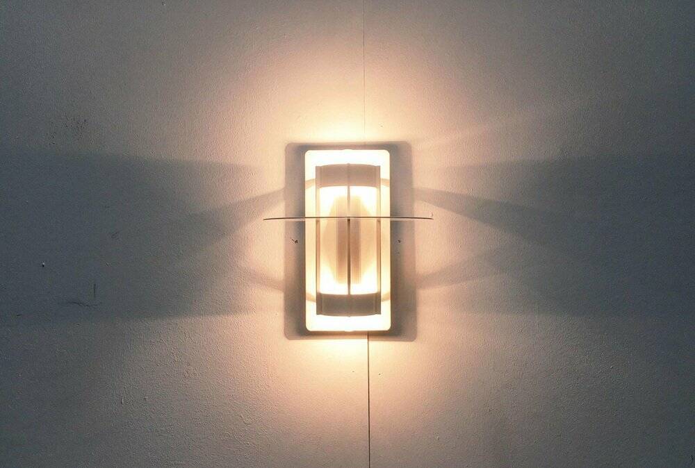 Mid-century modern Danish wall lamp Saturn by Joachim Lepper for Louis Poulsen, 1960s.