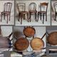 Mix 8 Viennese bistro chairs early twentieth century