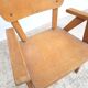 Fauteuil enfant vintage en bois 1960