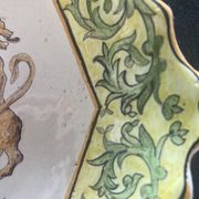Earthenware plate Porquier