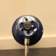 70's petrol blue veb narva desk lamp