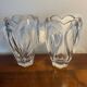 Pair of crystal vases