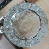 8 verres / chopes anciennes en verre ciselé