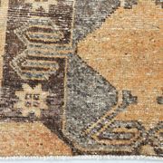 3x11 Mustard Brown Oriental Vintage Runner Rug, 85x329Cm