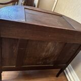 Louis XVI Style Half-Moon Chest of Drawers with Marquetry