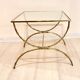 Bronze and glass coffee table, 1960s