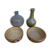 Ensemble de caquelons et vases
