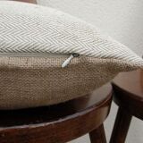 Cushion in linen pattern chevron 40 x 40 cm