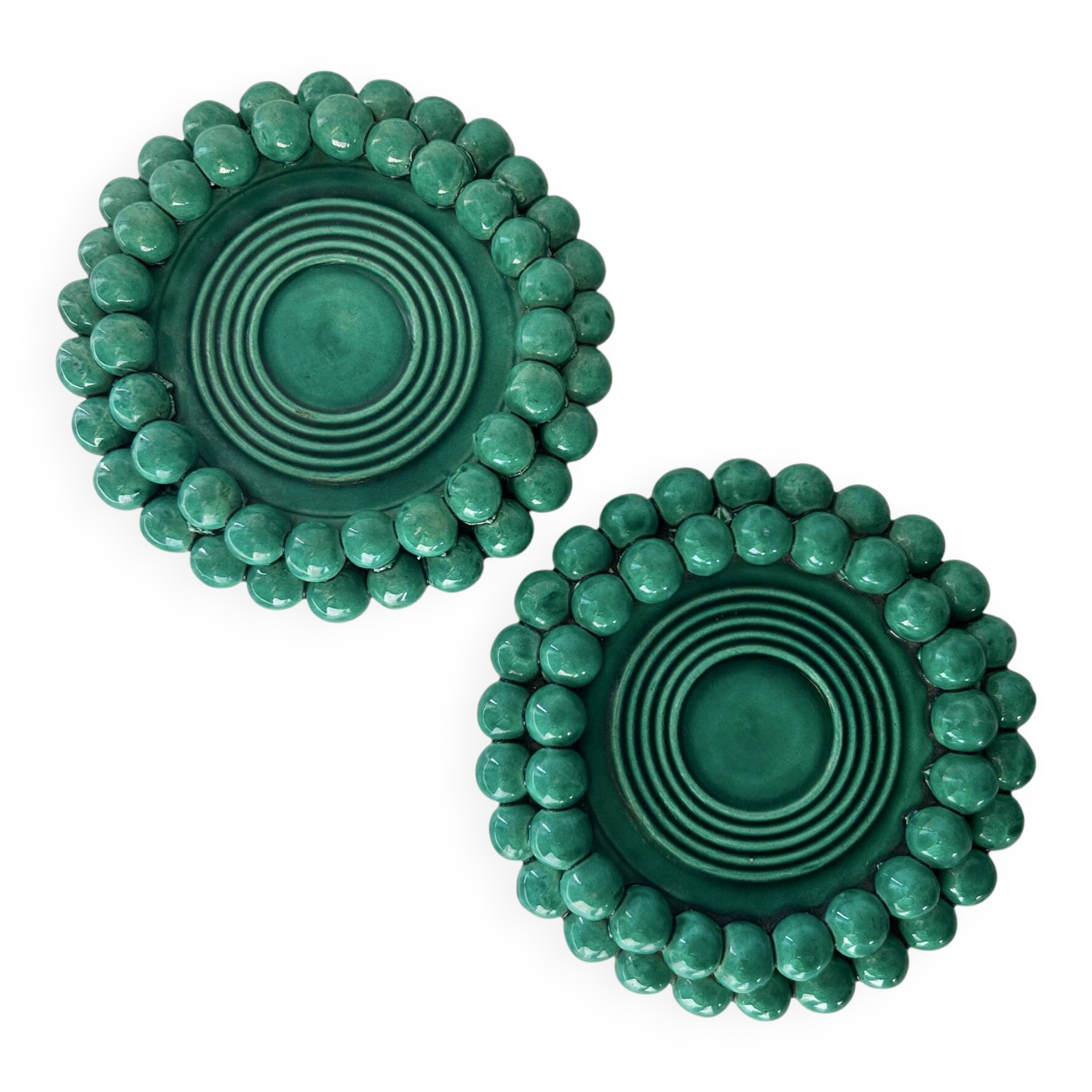 Paire de petits plats C.Darras Antibes 1948