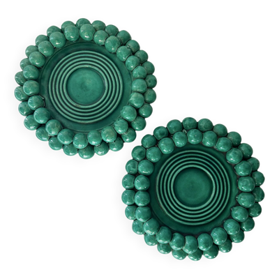 Paire de petits plats C.Darras Antibes 1948