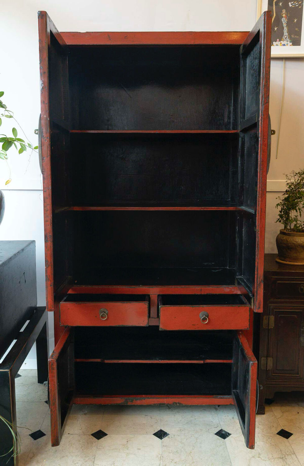 Cabinet in ancient Chinese elm